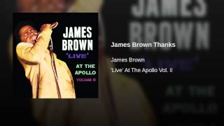 James Brown Thanks (Live At The Apollo Theater/1967)