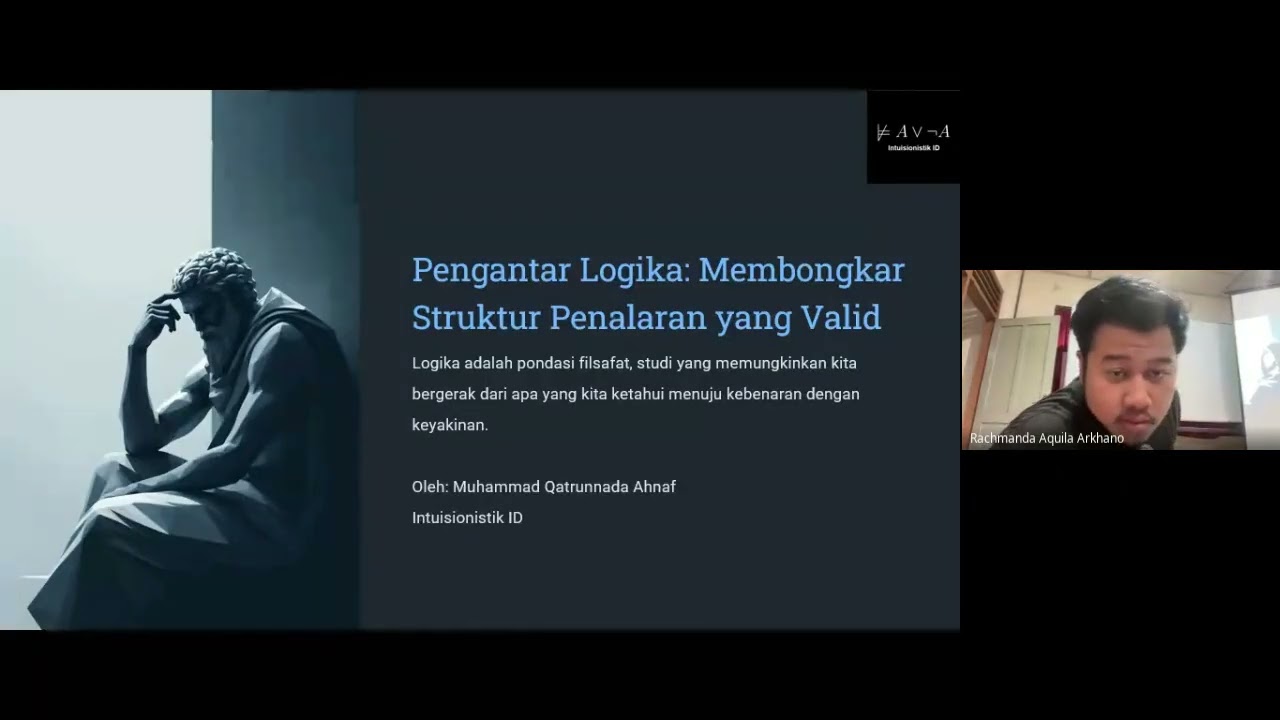 Kelas Pengantar Logika | Intuisionistik ID X LSF Cogito
