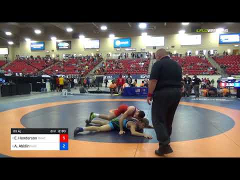 2018 Marine Corps US Open/Senior Men's Freestyle 65 Quarters - Evan Henderson (TMWC) Vs. Anthony A