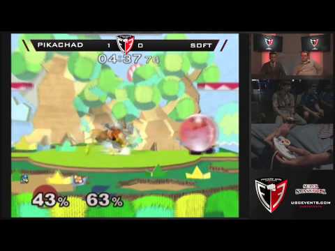 SSBM FE Spring 14 - Pikachad vs  SS Soft winners Semis