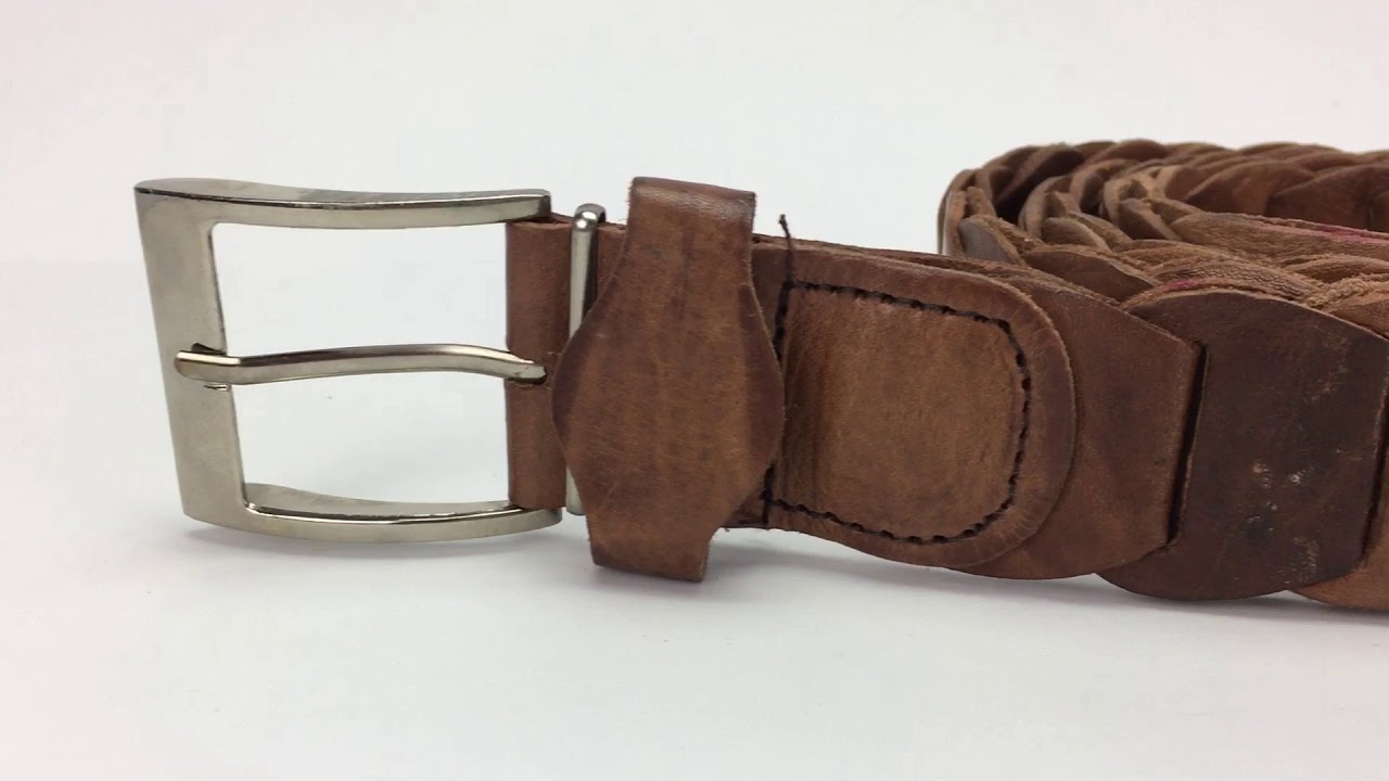 Cinturón eslabonado marrón