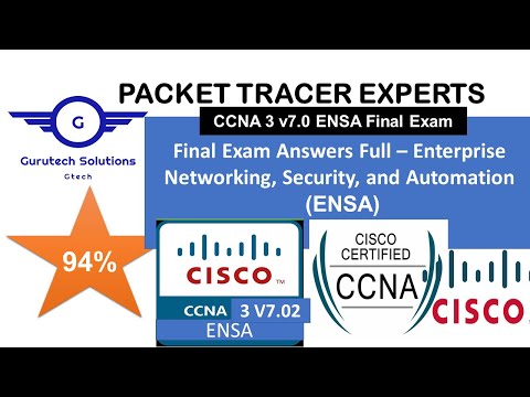CCNA3-ENSA Final Exam 100% Answers | Enterprise Networking, Security, & Automation - ENSA Final Exam
