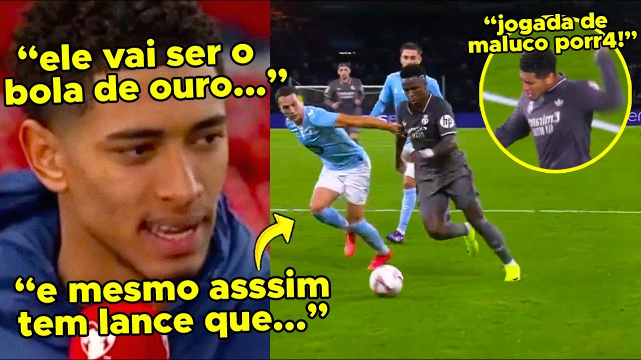🚨BELLINGHAM FICA MALUCO COM JOGADA INDIVIDUAL DO VINI E MÍDIA ESPANHOLA JA TENTA CRIAR TRETA NO REAL