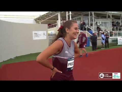 U15 Womens 200m - Heat 1 - 2018 Coles Little Athletics Championships
