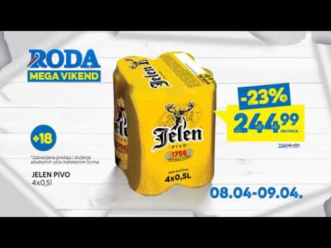 RODA: MEGA vikend 08. - 09.04.2017.