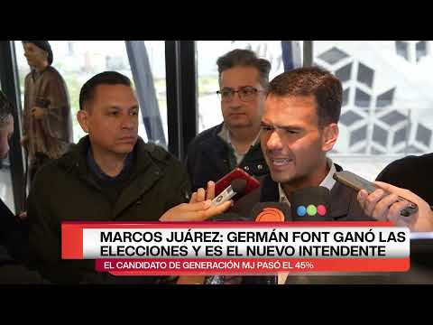 Marcos Juárez Germán Font ganó las elecciones y es el nuevo intendente