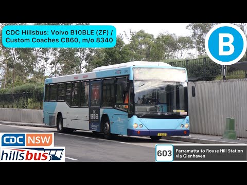 CDC Hillsbus: Volvo B10BLE (ZF) / Custom Coaches CB60, m/o 8340