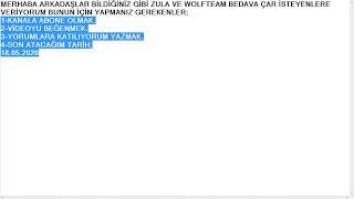 Wolfteam ve Zula  bedava çarı isteyenler bu vide