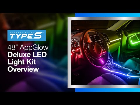 TYPE S Infinite AppGlow Deluxe LED Kit – Smart Multi-Zone Car Interior Lights with Voice Control