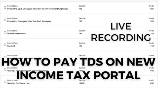 How to Pay TDS (Tax Deducted at Source) Online on New Income Tax Portal | TDS Payment By Credit Card