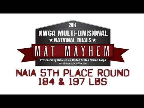 197 Josh Manu v Nate Knauf - 2014 NWCA Multi-Divisional Duals - NAIA