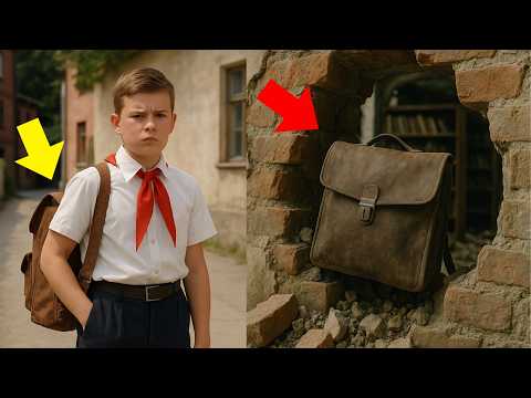 В 1966 ГОДУ ПРОПАЛ 7-КЛАССНИК, А 50 ЛЕТ СПУСТЯ РАБОЧИЕ, В СТЕНЕ БИБЛИОТЕКЕ, НАШЛИ СТАРЫЙ РЮКЗАК...