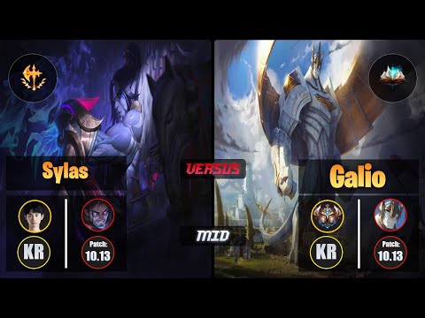 Doinb SYLAS (Mid) [Conqueror] VS GALIO - Challenger KR Patch 10.13