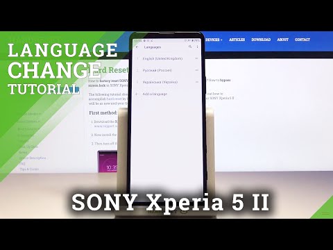How to Change Language in SONY Xperia 5 II – Open Language List