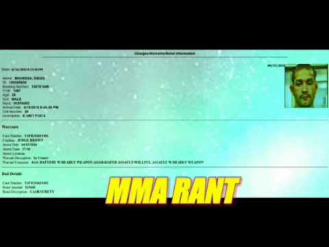 Diego Brandao Arrested Assault With A Deadly Weapon