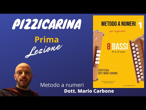 Lezione 8 bassi - 1a Lezione - Pizzicarina -  Metodo a numeri per 8 Bassi