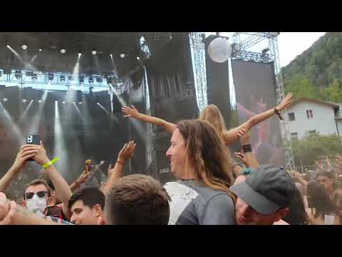 Spaghetti crowdsurfers at Nanowar of Steel concert at Metaldays 2022 (now in better quality)