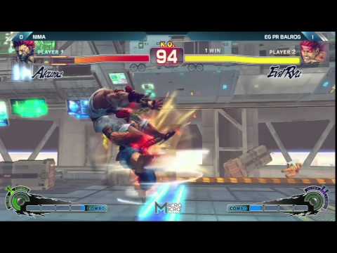 USF4: EG PR Balrog vs Nima - Losers Finals - Alpha Clash XIII