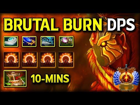 BRUTAL BURN DPS MID Ember Spirit | Spirit Vessel + OC Build | Non-stop Spam Skill 7.39e Dota 2