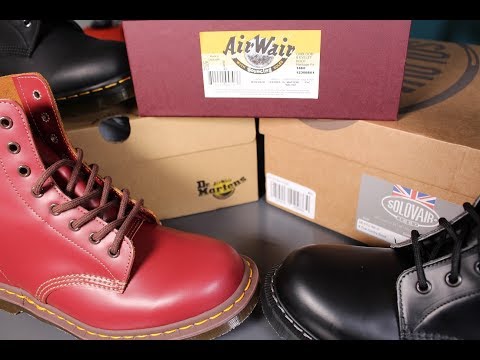 DR MARTENS Vs SOLOVAIR: Which are better? (DM"Made In England",DM"Hardlife"&Solovair"8 Eye Derby")