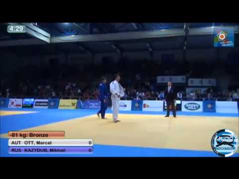 European Judo Open Men Oberwart 2014 Bronze -81kg OTT Marcel (AUT) - KAZYDUB Mikhail (RUS)