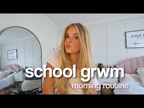 MY REALISTIC SCHOOL MORNING 🧖🏼‍♀️🍵 *grwm and hair tutorial