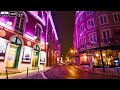 Lisbon Walking Tour 2026 Night Rain Downtown Baixa Wet Streets 4K