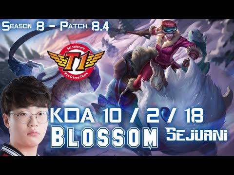 SKT T1 Blossom SEJUANI vs NIDALEE Jungle - Patch 8.4 KR Ranked