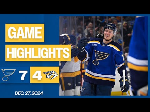 Game Highlights: Blues 7, Predators 4