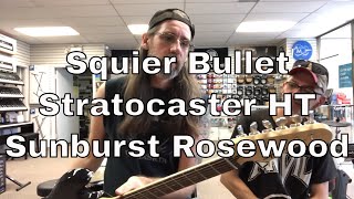 Video thumbnail for Squier Bullet Stratocaster HT Sunburst Rosewood by Ben Coombs