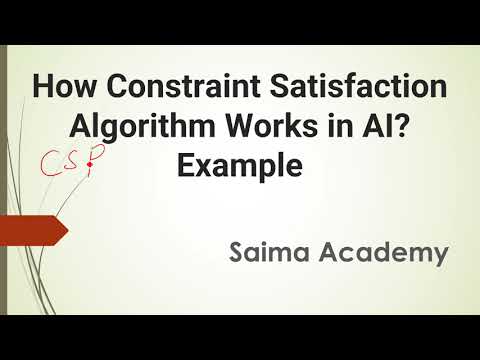 How Constraint Satisfaction Algorithm Works in AI Explained with Interesting Example Urdu Hindi