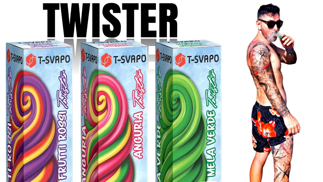 TWISTER FRUTTI ROSSI, MELA VERDE E ANGUARIA BY MIKY VAPES