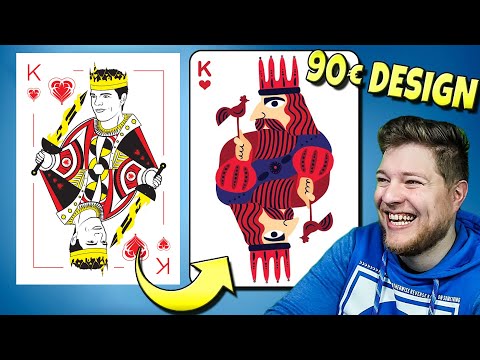 Ich lasse ein HÄSSLICHES KARTENDECK für 90€ DESIGNEN (FIVERR) 😂