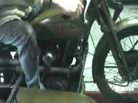 1928 German tuned Harley 8- valve on Dyno