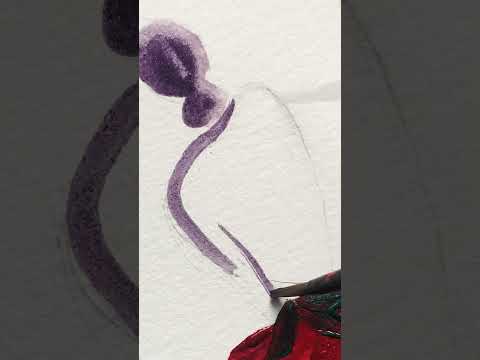 One Stroke Painting | #onestrokeart | #onestrokeflowers | Bookmark Line Art | Jasvir Kambo