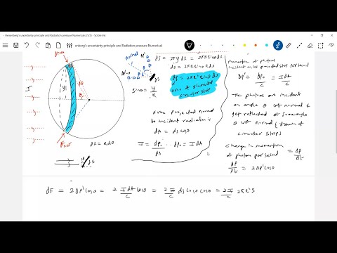 Radiation pressure numericals