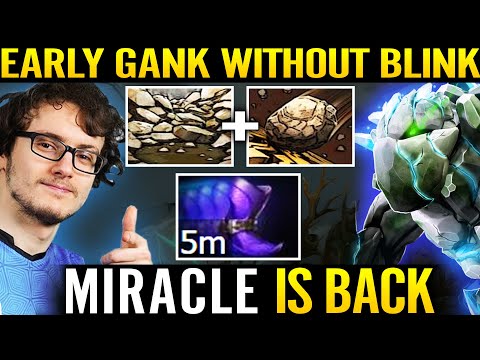 MIRACLE IS BACK! Boss Show How To Early Gank Without Blink Pro Tiny MID Guide 7.29c Dota 2