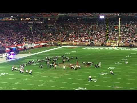Thriller Performance  During Halftime at the Browns vs Bengals Game