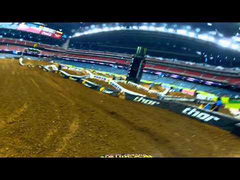 GoPro HD: Kyle Peters Practice Lap 2012 Monster Energy Supercross Houston