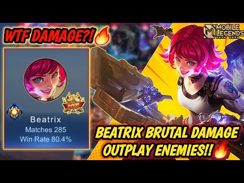WTF Damage?!🔥 Beatrix Brutal Damage 14 Kills!! - Top Global Beatrix 2022 - Mobile Legends