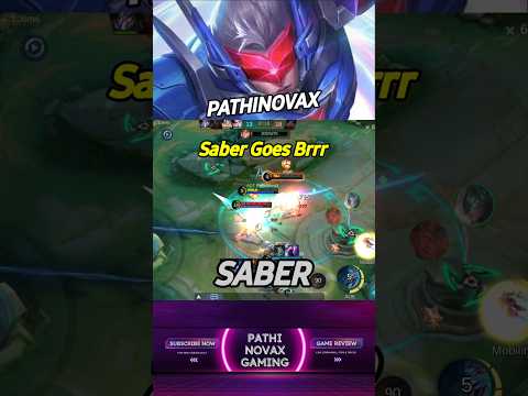 Saber Strikes First ⚔️ Pure One-Shot Damage | MLBB #shorts
