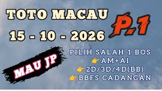 prediksi toto macau 13.00 kamis 15 Oktober 2026 | rumus angka 