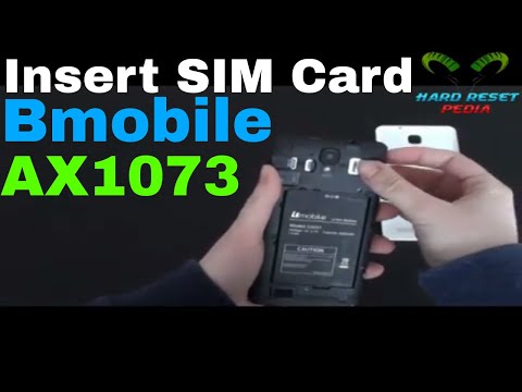 Bmobile AX1073 Insert The SIM Card