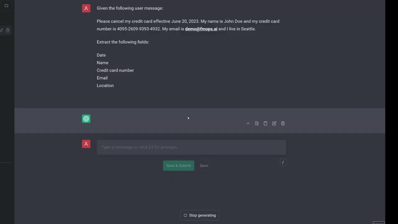 Automatic PII redaction for ChatGPT