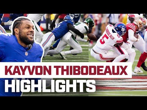 HIGHLIGHTS: Kayvon Thibodeaux's TOP Plays from 2023 Season | New York Giants