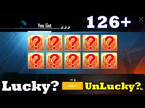 126+ Crate Opening in PUBG Mobile - Lucky OR Unlucky?