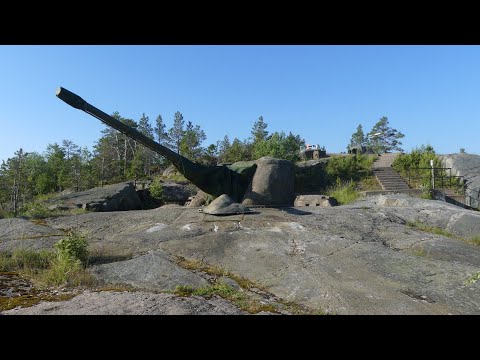 Remains of the Swedish coastal artillery in the Stockholm archipelago