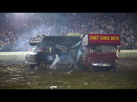 Tustin Police Chief smashes in demolition derby competition, pitting top cops against fire chiefs