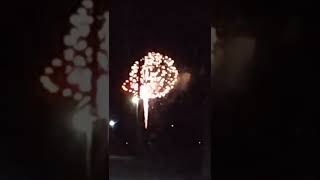 福井県丹生郡越前町の朝日祭りの花火　