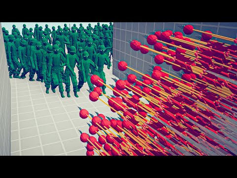 100x PLASTIC SOLDIER vs EVERY GOD - Totally Accurate Battle Simulator TABS